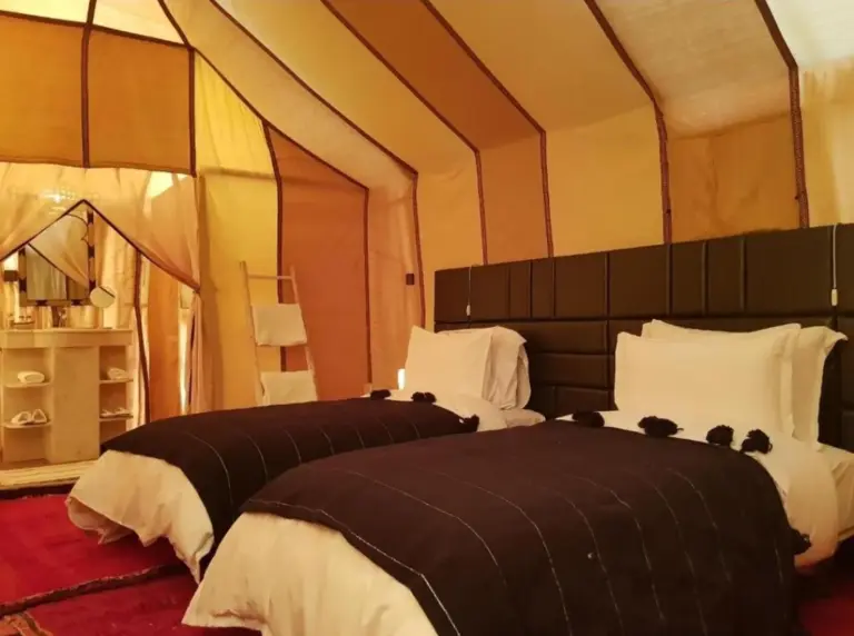 Merzouga Marvelous Camp twin bed layout