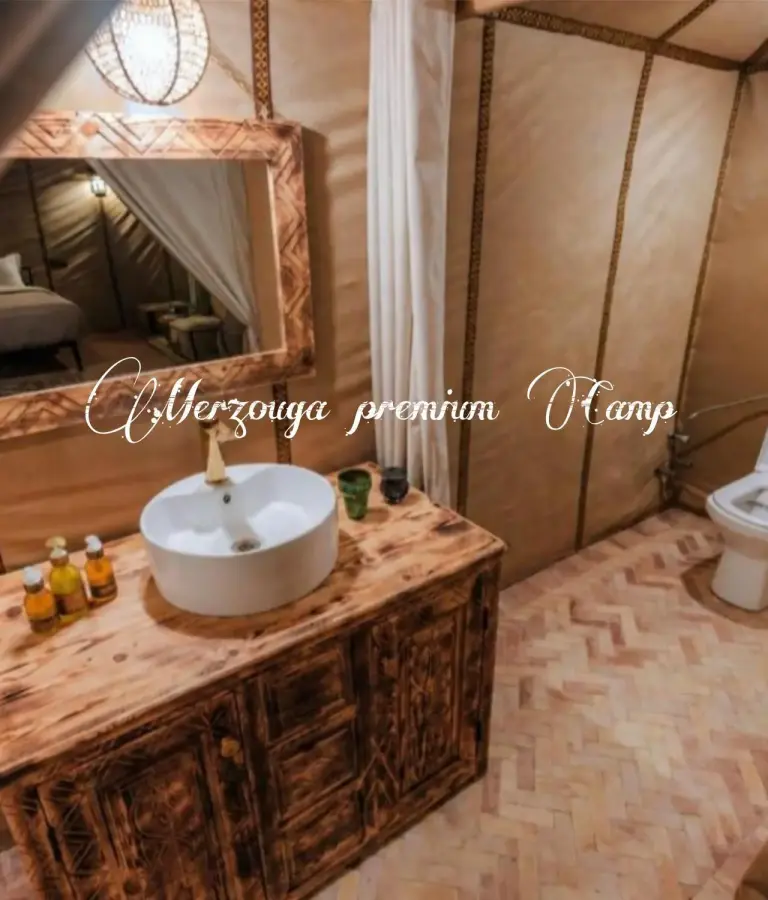 Design de salle de bain au Merzouga Premium Camp