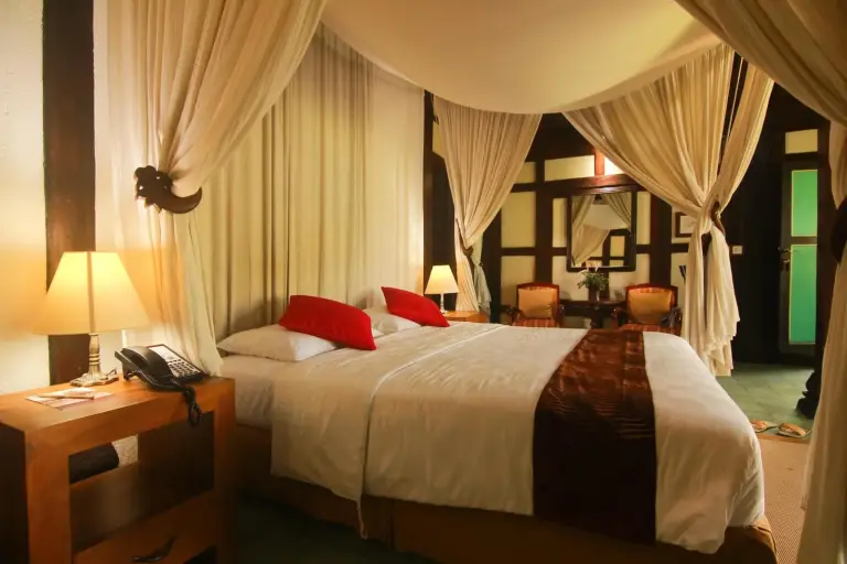 Comfortable deluxe room at MesaStila Resort and Spa, Magelang