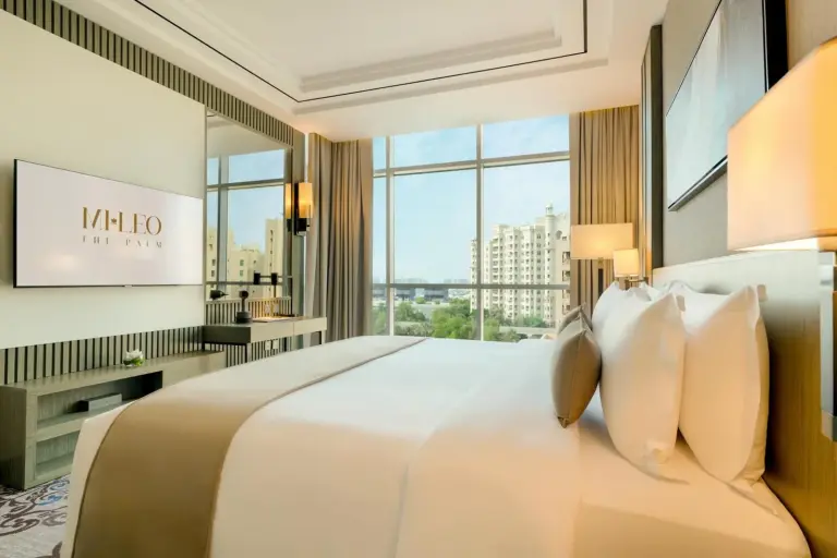 Cozy bedroom at Mileo Hotel The Palm