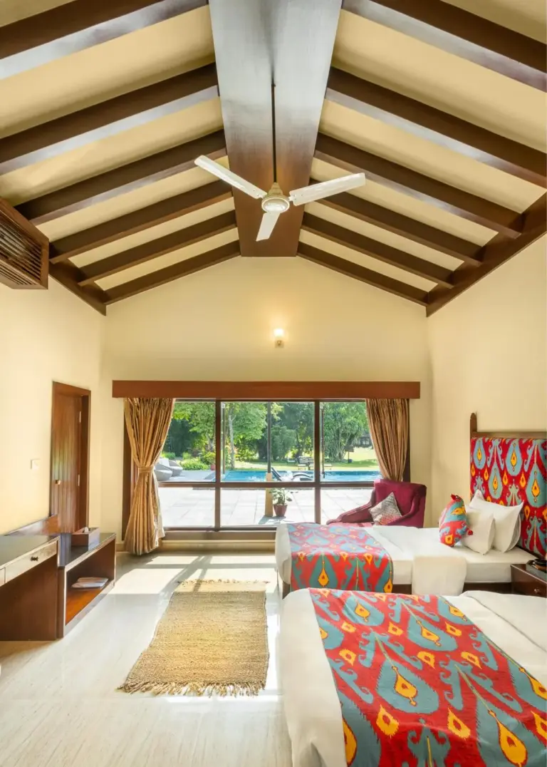 Miraaya Wellness and Golf Resort second deluxe room showcasing vibrant decor