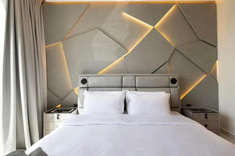 Modern Stylish 2 Bedroom Apartment with Burj Khalifa View in Dubai - city view from bedroom