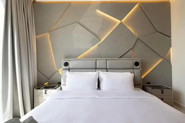 Modern Stylish 2 Bedroom Apartment with Burj Khalifa View in Dubai - city view from bedroom