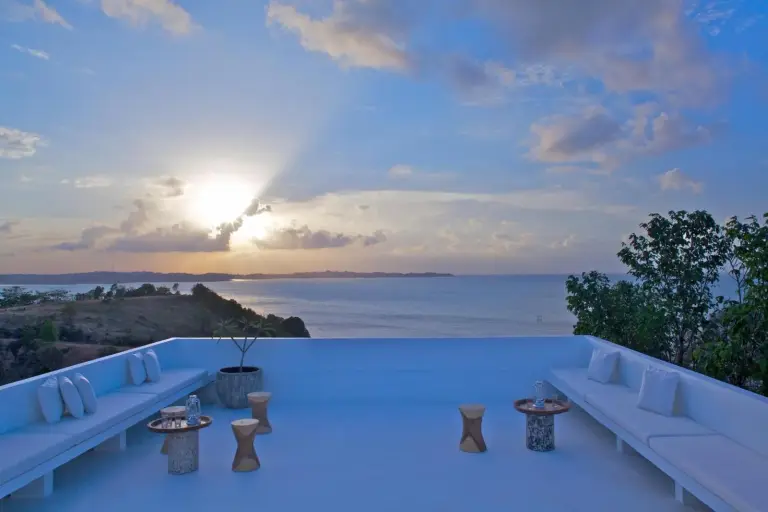 Montigo Resorts Nongsa terrace at sunset