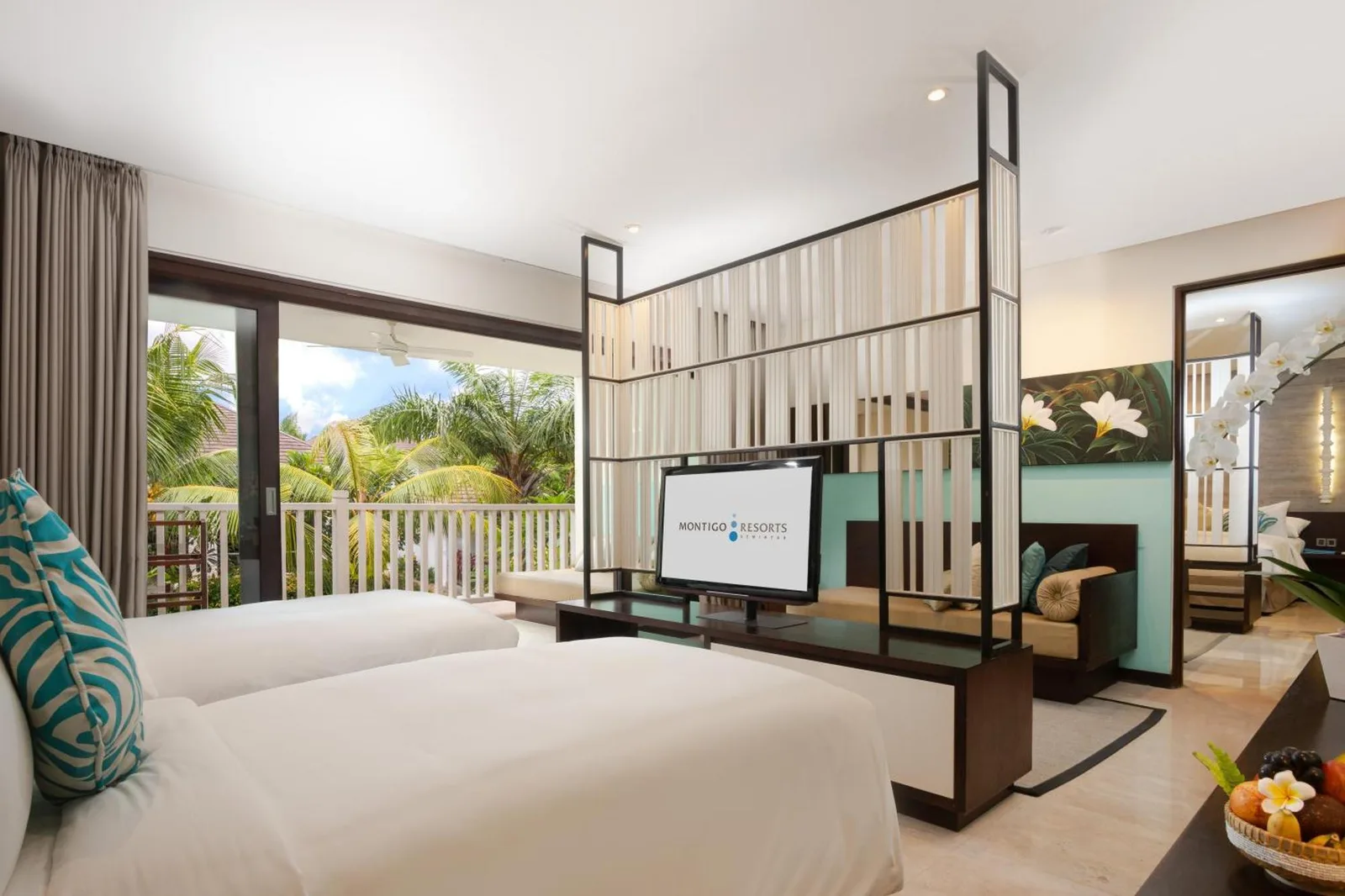 Montigo Resorts Seminyak Zweibettzimmer-Setup