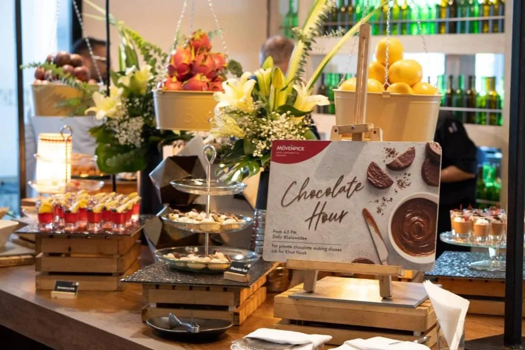 Dessert display at Mövenpick Hotel Sukhumvit 15 Bangkok