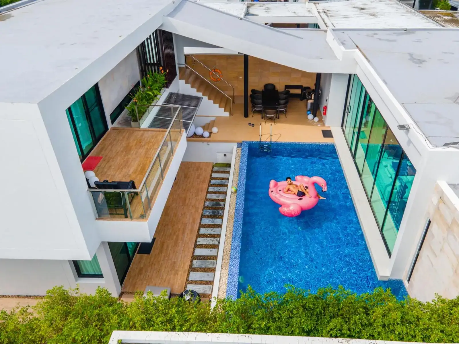 Aerial view of Movenpick Pool Villa by Angkana