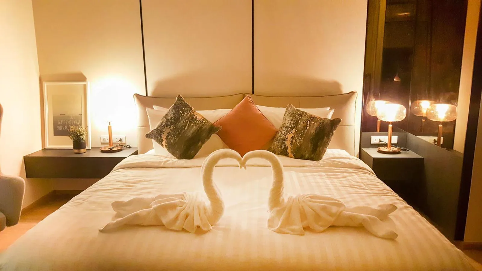 Movenpick Pool Villa by Angkana decorated bed