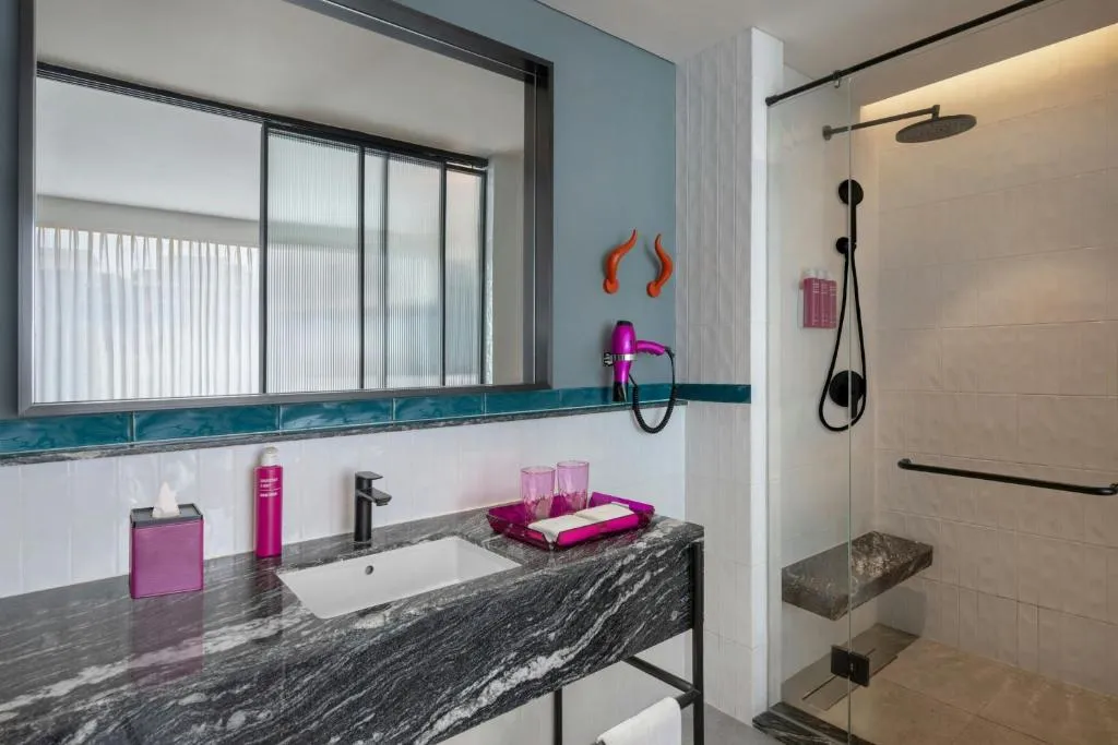 Moxy Kathmandu modern bathroom