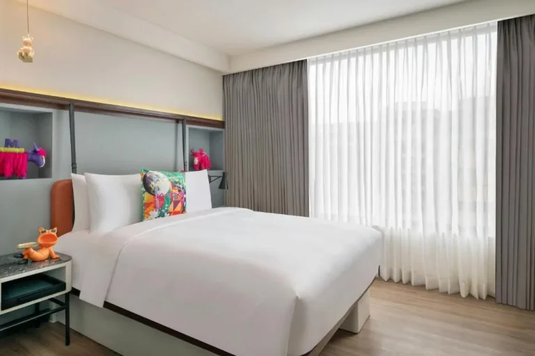 Moxy Kathmandu guest room with contemporary design