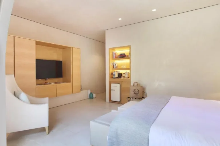 Entertainment setup in room at MUSE Saint Tropez - Small Luxury Hotels of the World