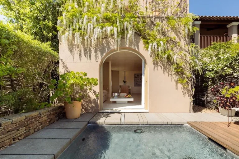 Exterior entry to a room at MUSE Saint Tropez - Small Luxury Hotels of the World