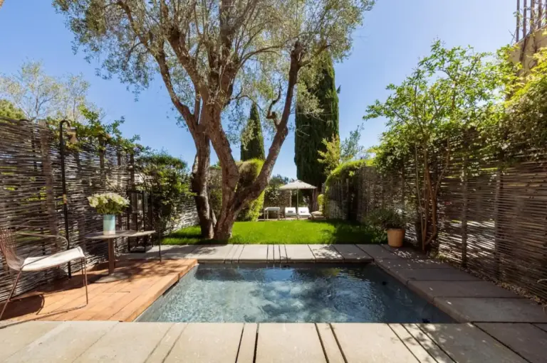 Private garden area with a pool at MUSE Saint Tropez - Small Luxury Hotels of the World