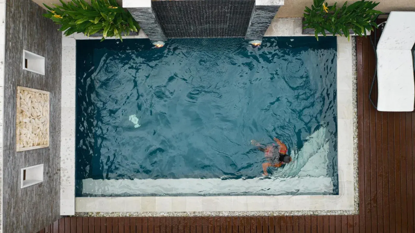 My Villas In Bali aerial view of the pool