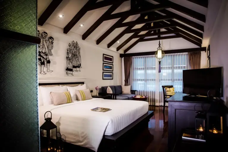 Interior view of guest room at Na Nirand Romantic Boutique Resort, Chiang Mai