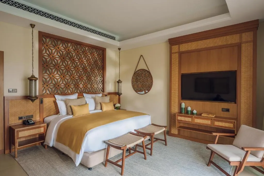 Luxurious bedroom in Naama Beach Villas & Spa