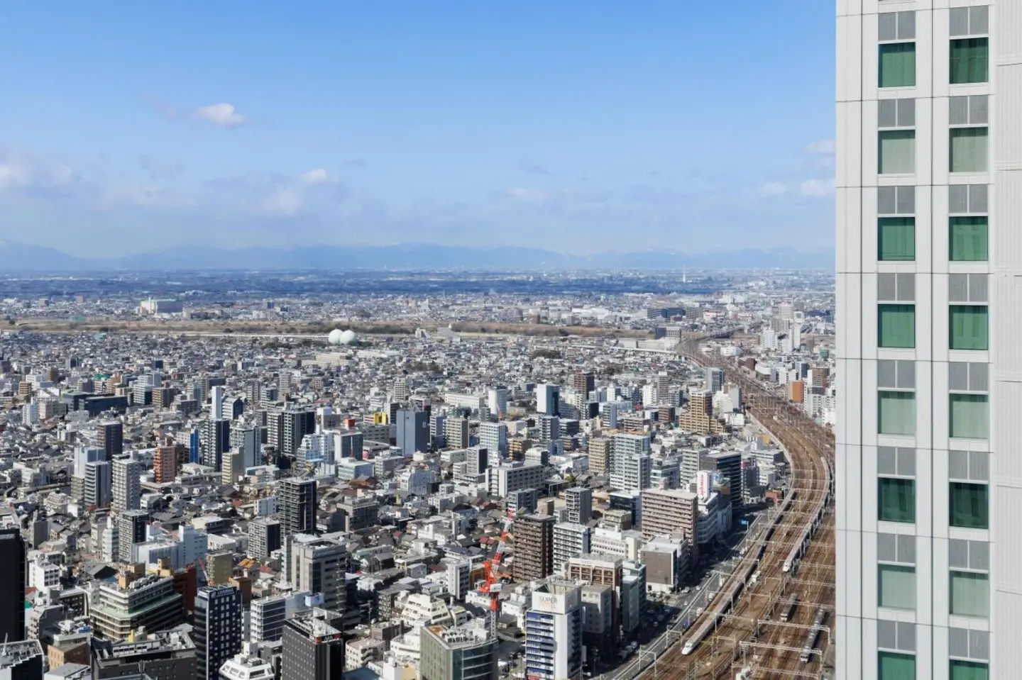 Nagoya railway view from Nagoya Marriott Associa Hotel