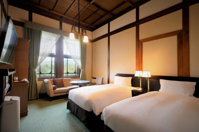 Nara Hotel twin room with scenic view
