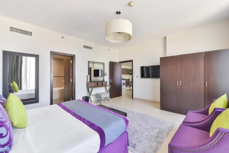 Bedroom at Nassima Tower Hotel Apartments in Dubai