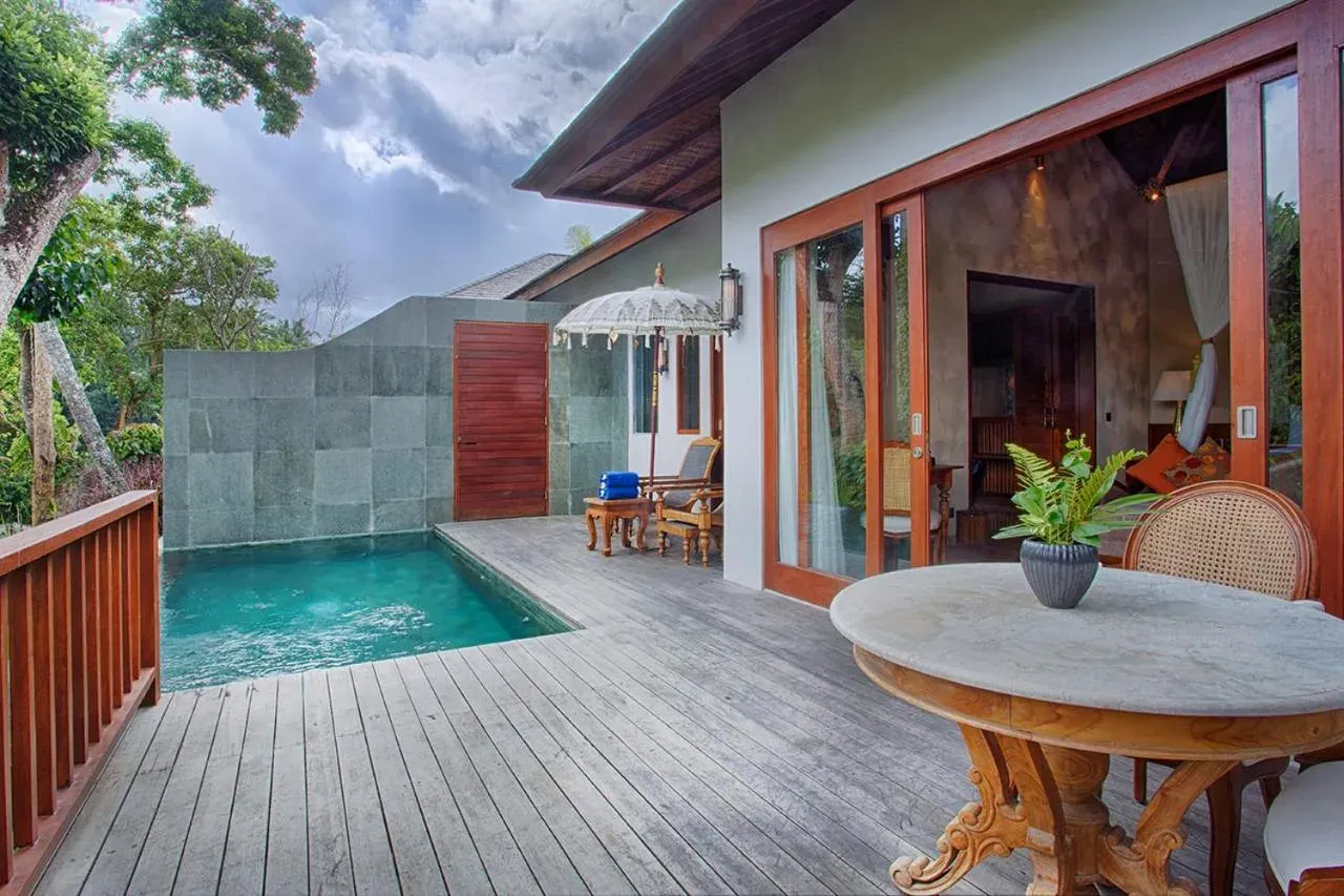 Private pool area at Natya Resort Ubud