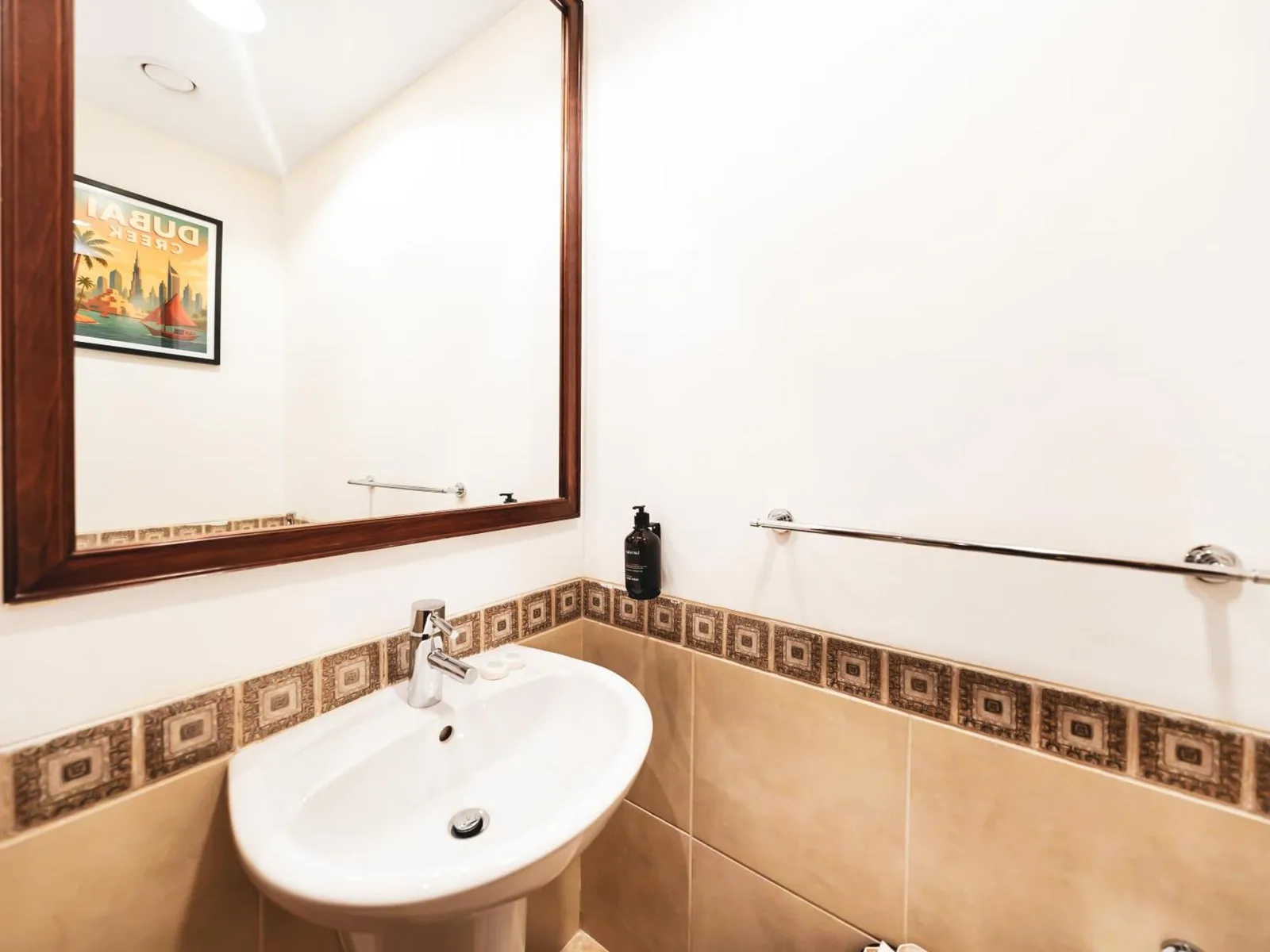 Bathroom setup at New Fairmont Residence, Palm Jumeirah, Dubai