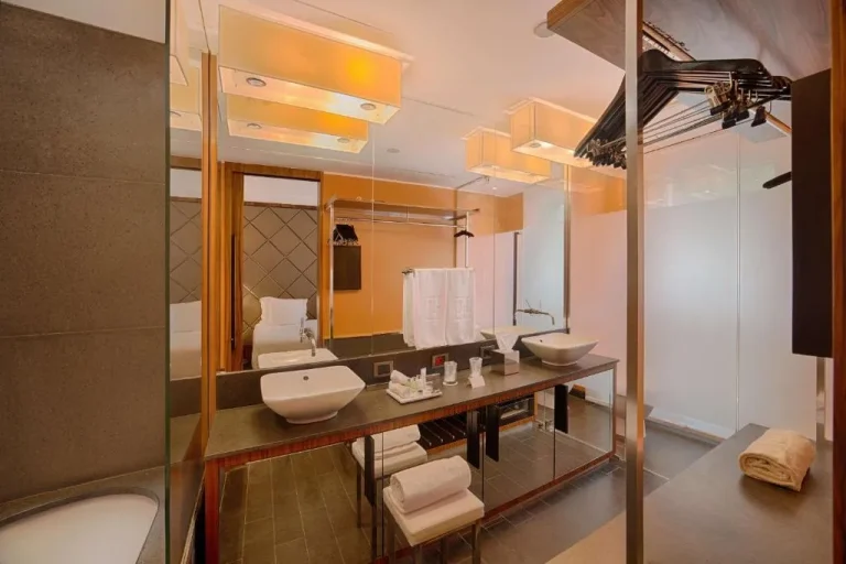Modern bathroom at NH Collection Taormina