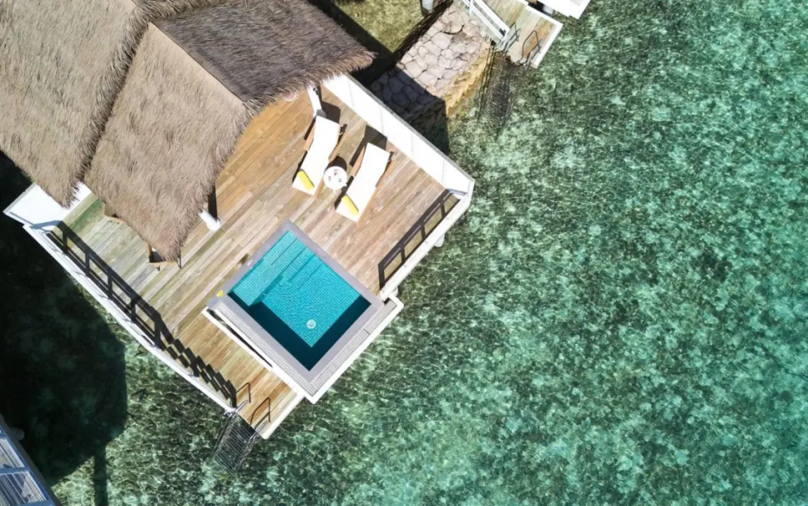 Private pool near a villa at NH Maldives Kuda Rah Resort
