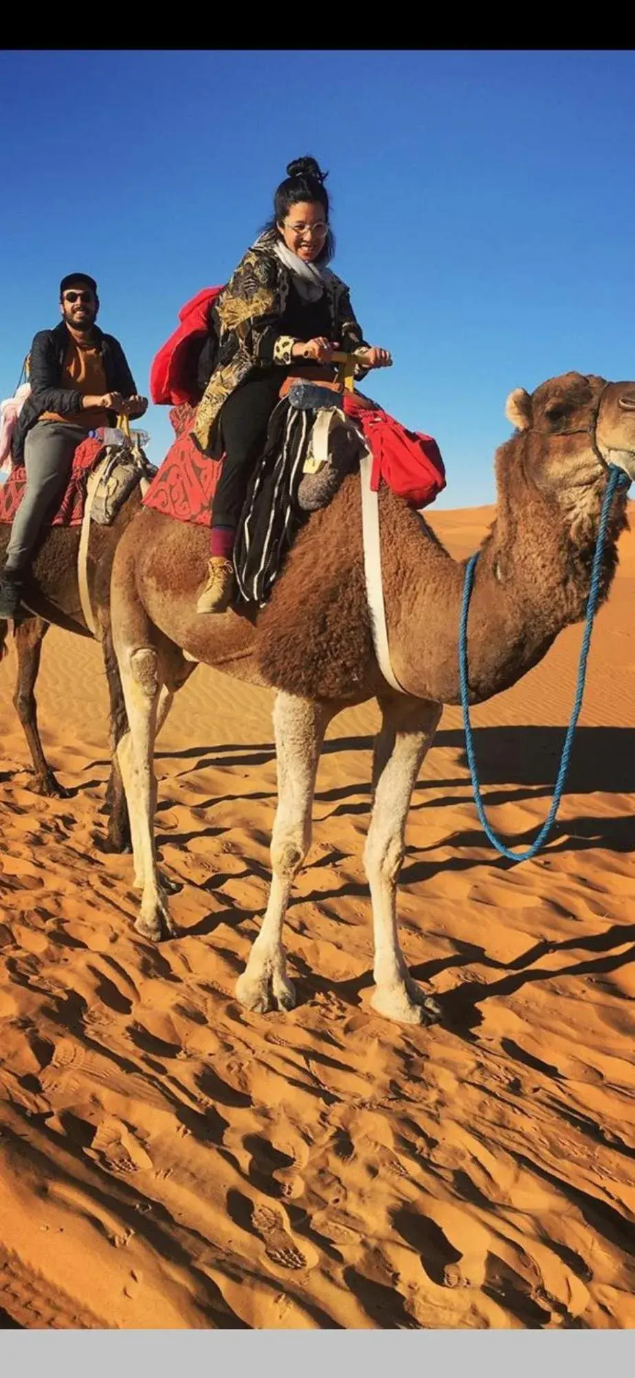 Balade à dos de chameau près de Nomad Camp Merzouga