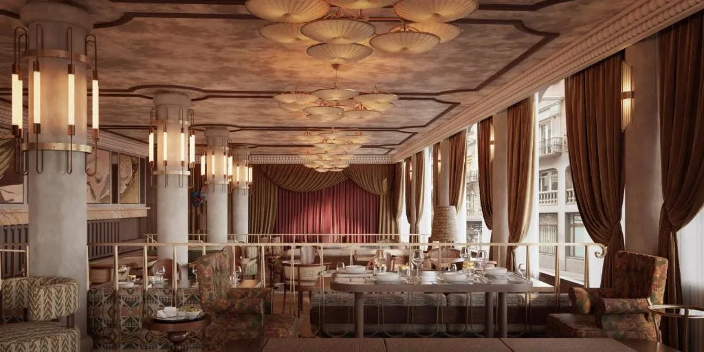 Elegant dining room at Nômade Temple Madrid