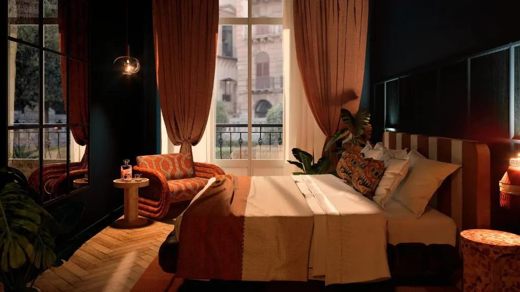 Stylish guest room at Nômade Temple Madrid