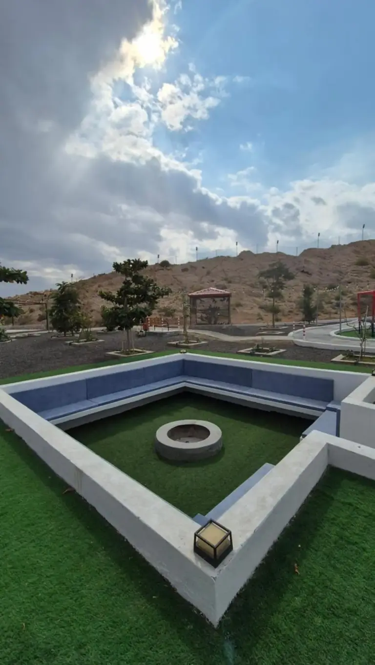 Noor-Hatta Deluxe Villa Farmhouse fire pit