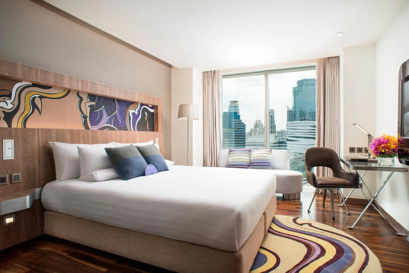 Novotel Bangkok Sukhumvit 20 Zweibettzimmer mit Stadtblick