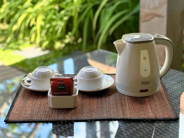 Tea set at Nyuh Bali Villas in Seminyak