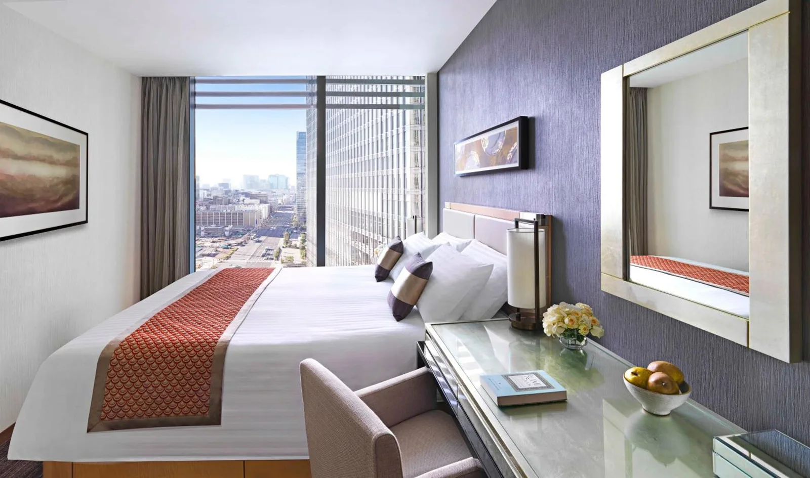 Chambre avec vue sur la ville au Oakwood Premier Tokyo