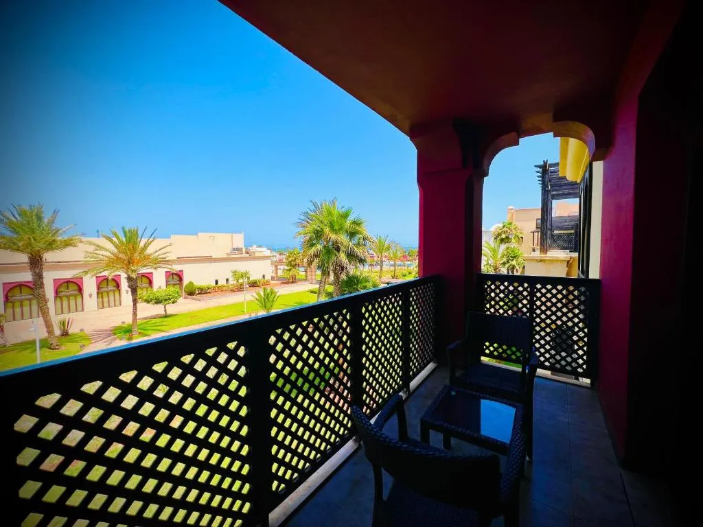 Vista desde el balcón en Oasis Beach & Spa en Berkane, Marruecos