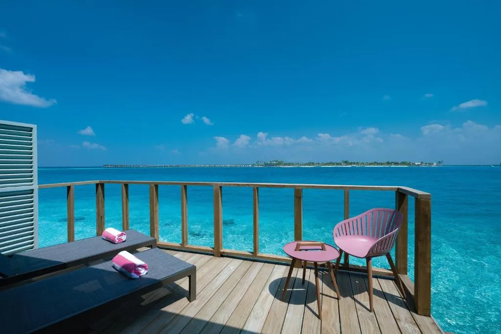 Private deck at OBLU SELECT Lobigili, Maldives