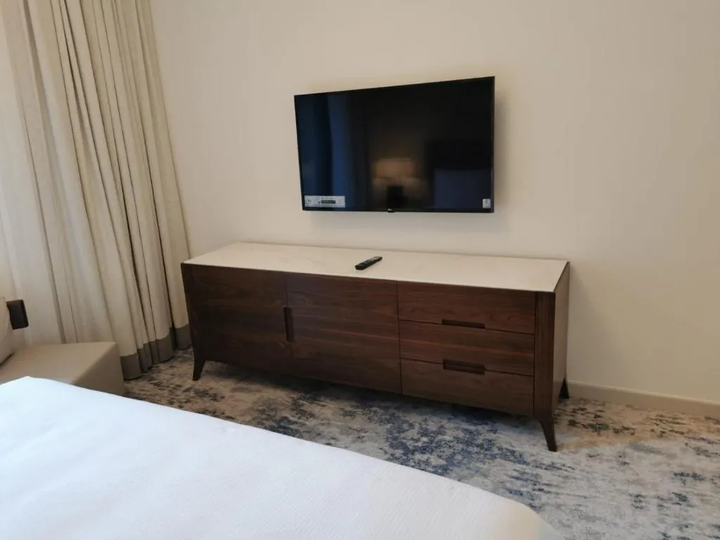 Ocean View Address Beach Resort Fujairah room TV setup