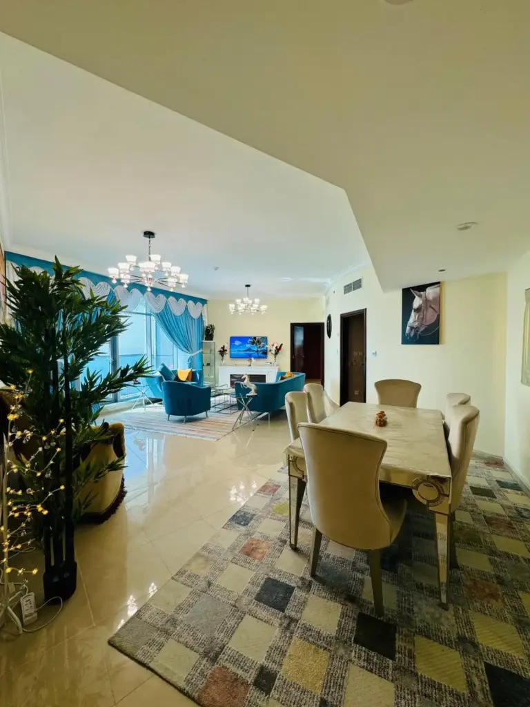 Dining area in Ocean View Luxurious Homes with modern decor