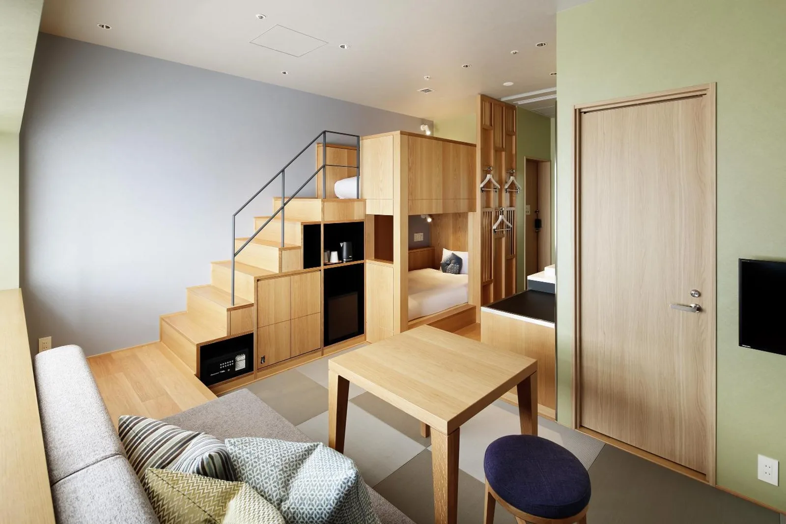 Chambre style loft à OMO7 Osaka by Hoshino Resorts