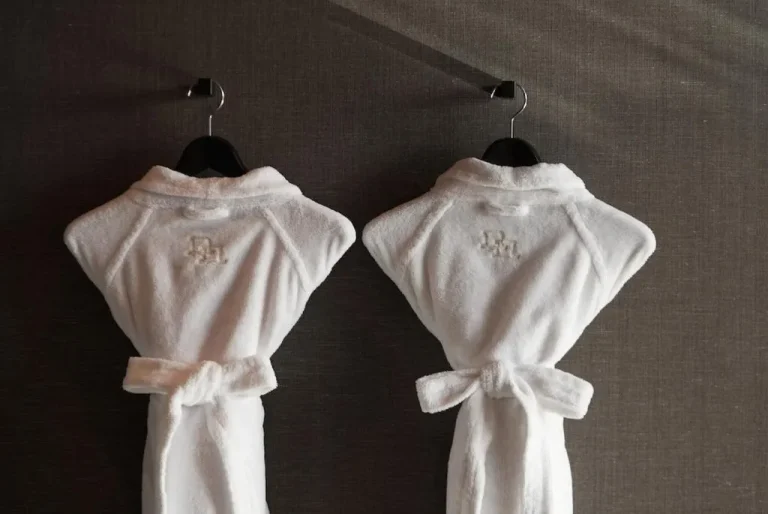 Bathrobes hanging at One Fukuoka Hotel