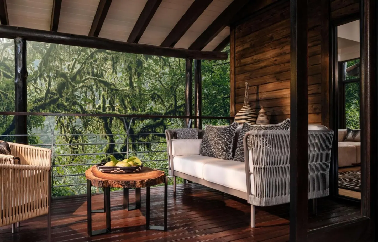 Private balcony view at One&Only Nyungwe House
