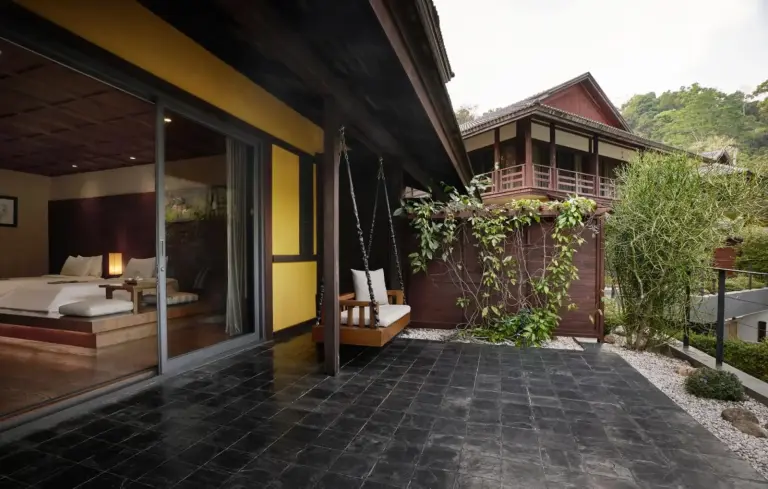 Balcony view at Onsen at Moncham in Chiang Mai