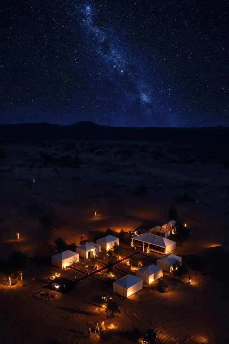 Campamento de lujo en el desierto por una noche