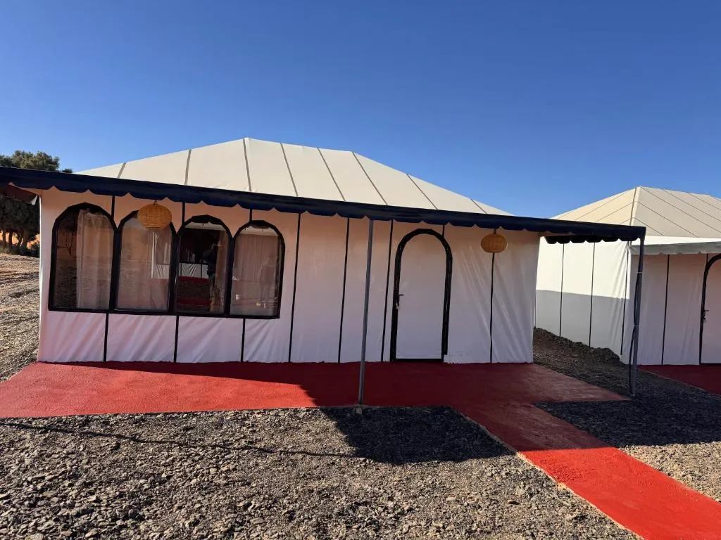 Exterior view of Overnight Luxury Desert Camp tent