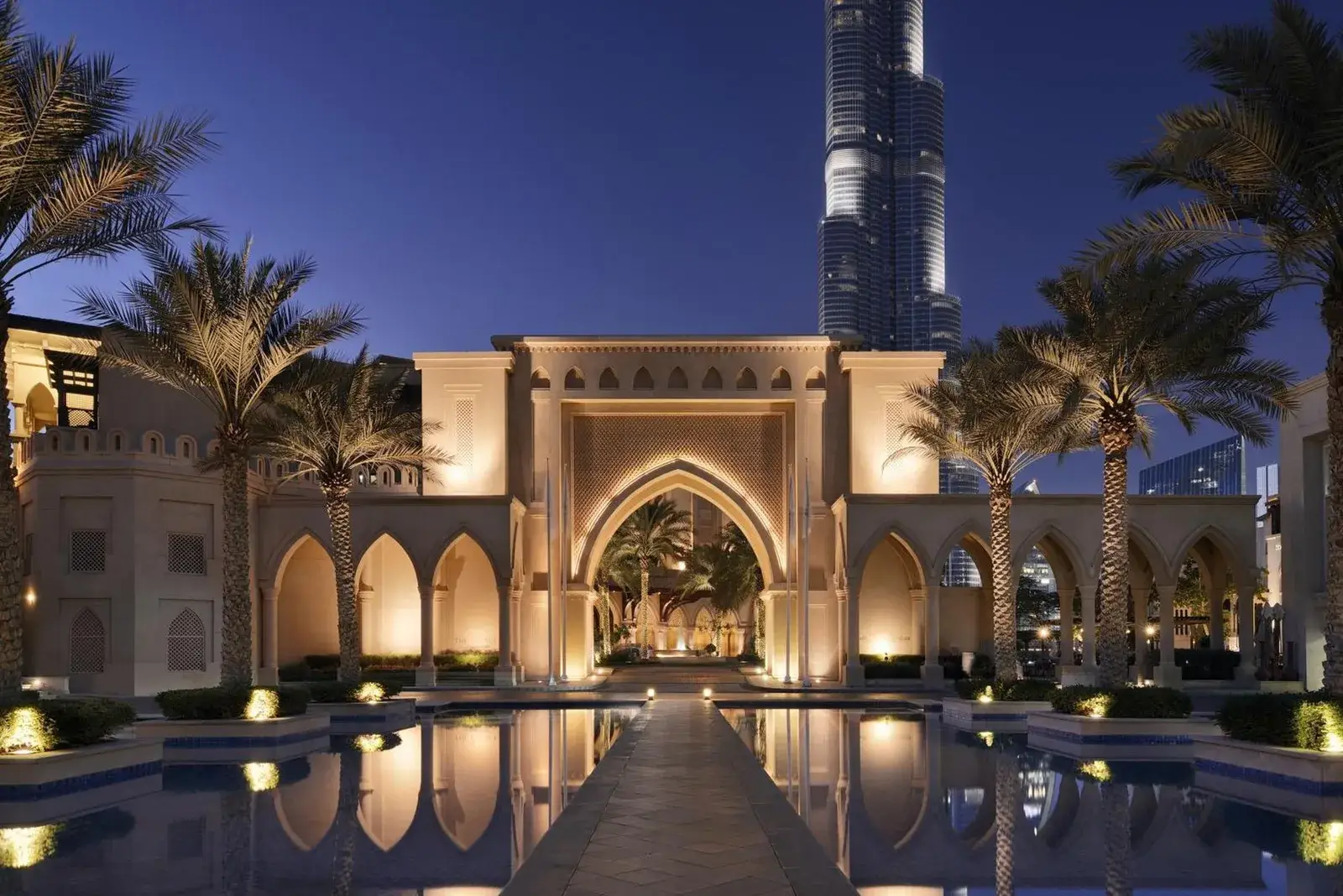 Palace Downtown entrance with reflections