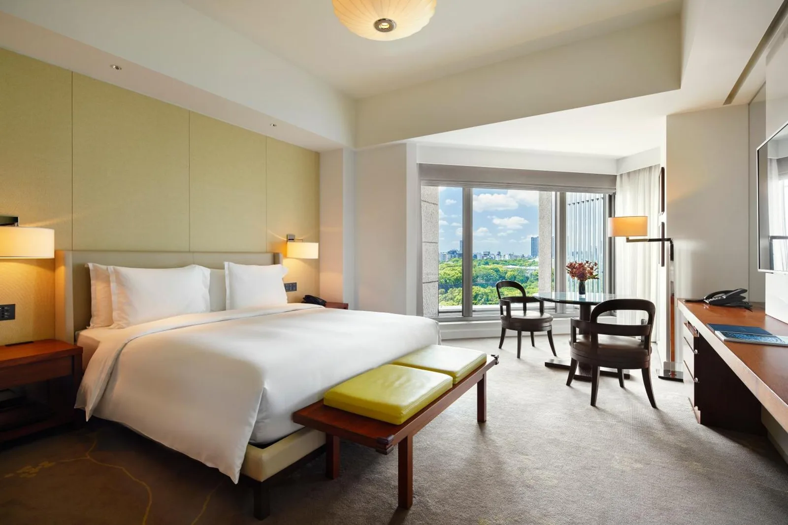 Habitación de huéspedes de Palace Hotel Tokyo con vistas a la ciudad