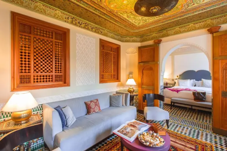 Stylish suite living space in Palais Faraj Suites & Spa
