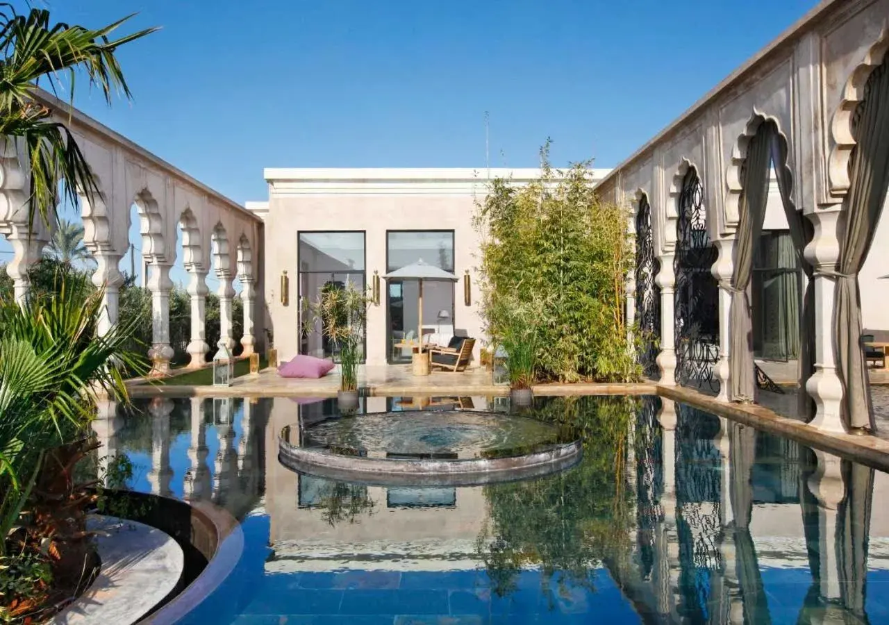 Vista de terraza privada en Palais Namaskar, Marrakech