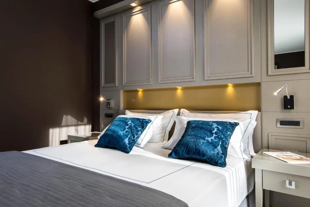 Interior of a deluxe room at Palazzo Doglio