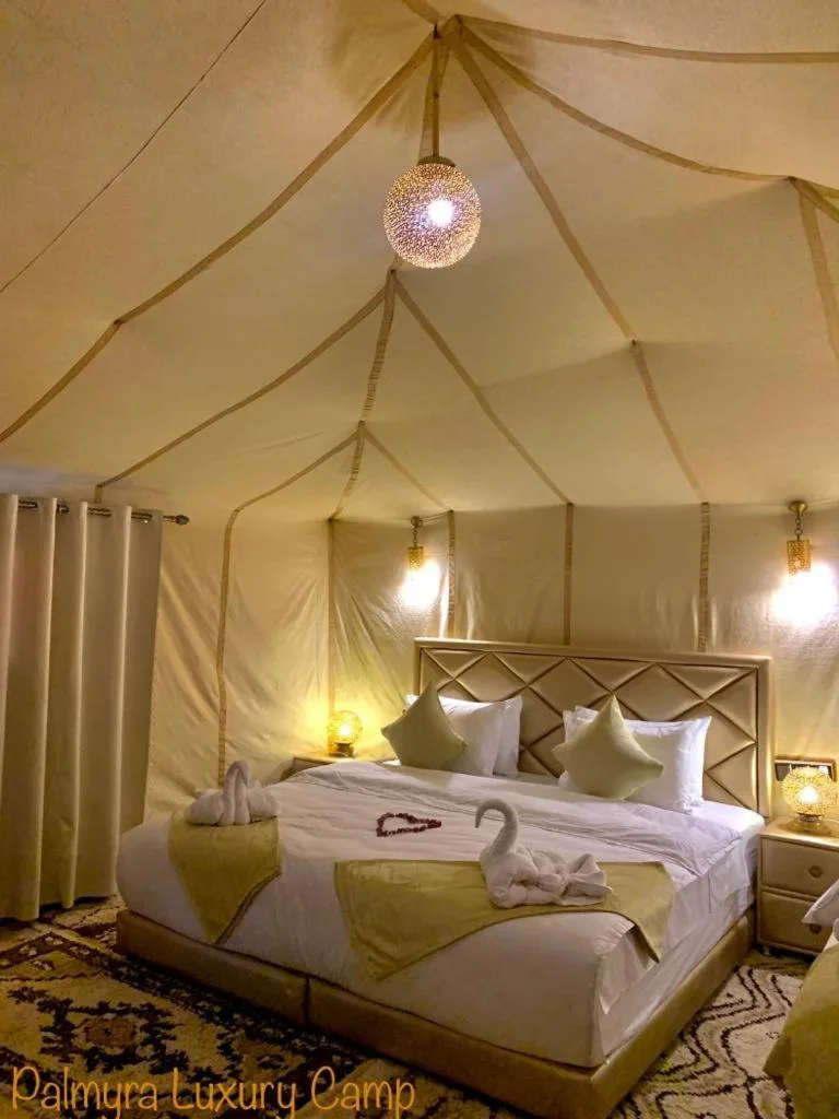 Acogedora tienda en Palmyra Luxury Camp, Merzouga, Marruecos